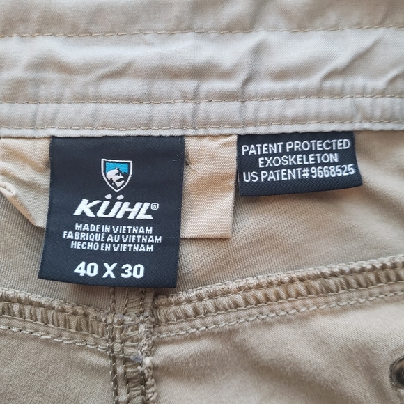 KUHL Radikl Performance Stretch Outdoors Pants Trousers Men's 40 X 30 Tan - Picture 6 of 10